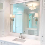 Beautiful custom mirror that was installed in a naples home.