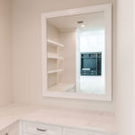 White Custom made mirror in a home in Naples, FL